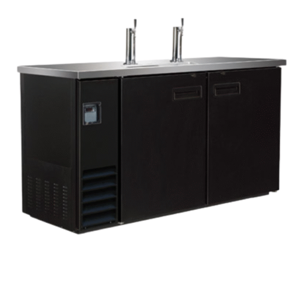 Cold Zone Double Swing Solid Door Keg Cooler CZ BCBD2-2