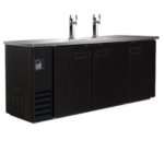 Cold Zone Triple Swing Solid Door Keg Cooler CZ BCBD4-2