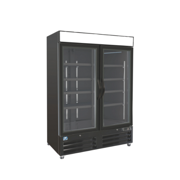 Cold Zone Display glass Freezer BLACK CZ F49-G2