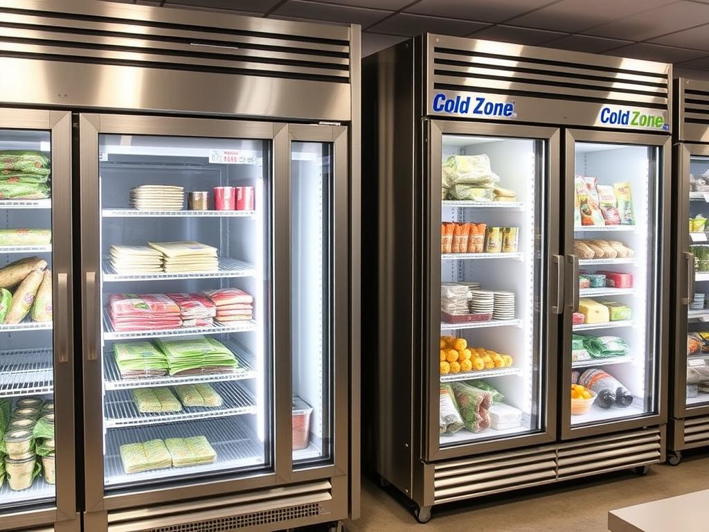 Cold Zone commercial refrigeration units in restaurant setting