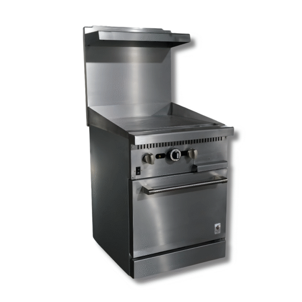 Hot Zone Gas Range with Built-In Convection Oven 24"w/24" Griddle top HZ CR24-24MG