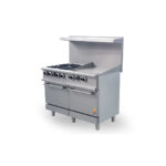 Hot Zone Gas Range with Built-In Convection Oven 48"w/24" HZ CR48-24MG