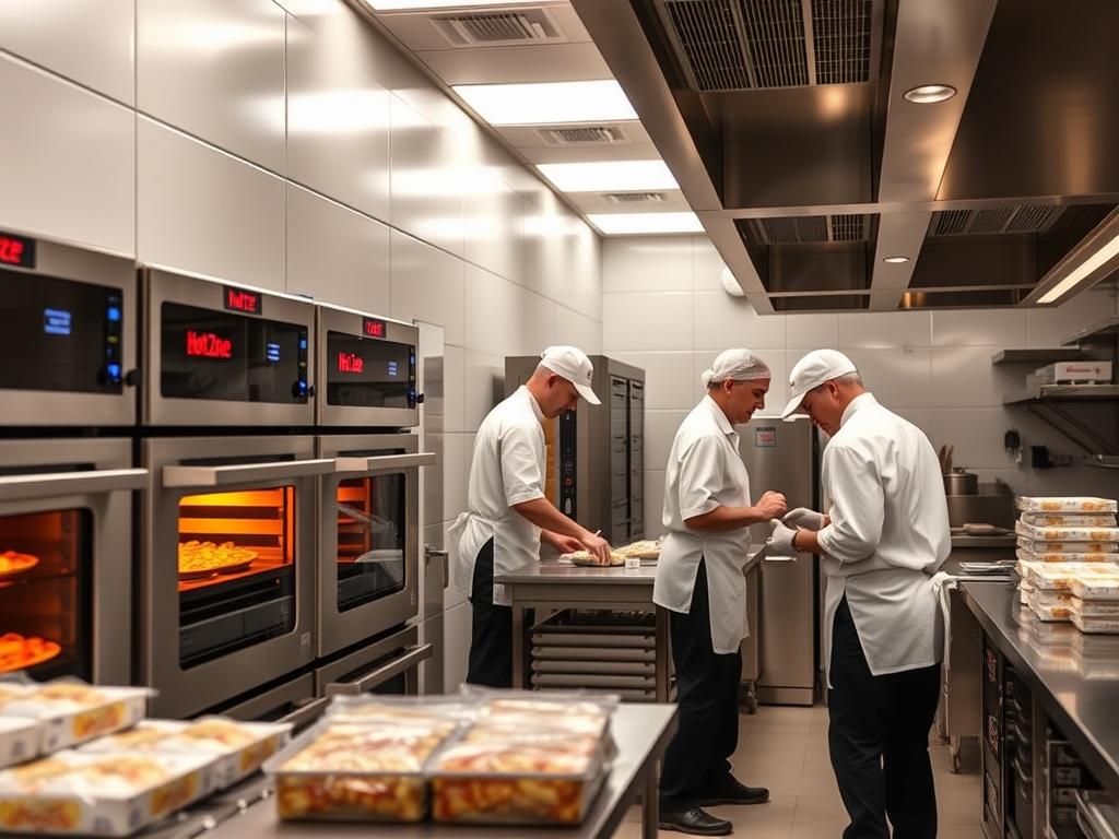 Hot Zone commercial ovens in modern ghost kitchen setup
